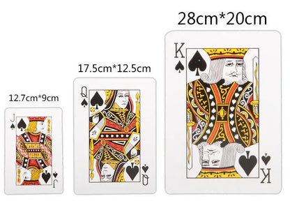 Cartas gigantes baralhos, cartas de pôquer grandes, cartas grandes para crianças e adultos