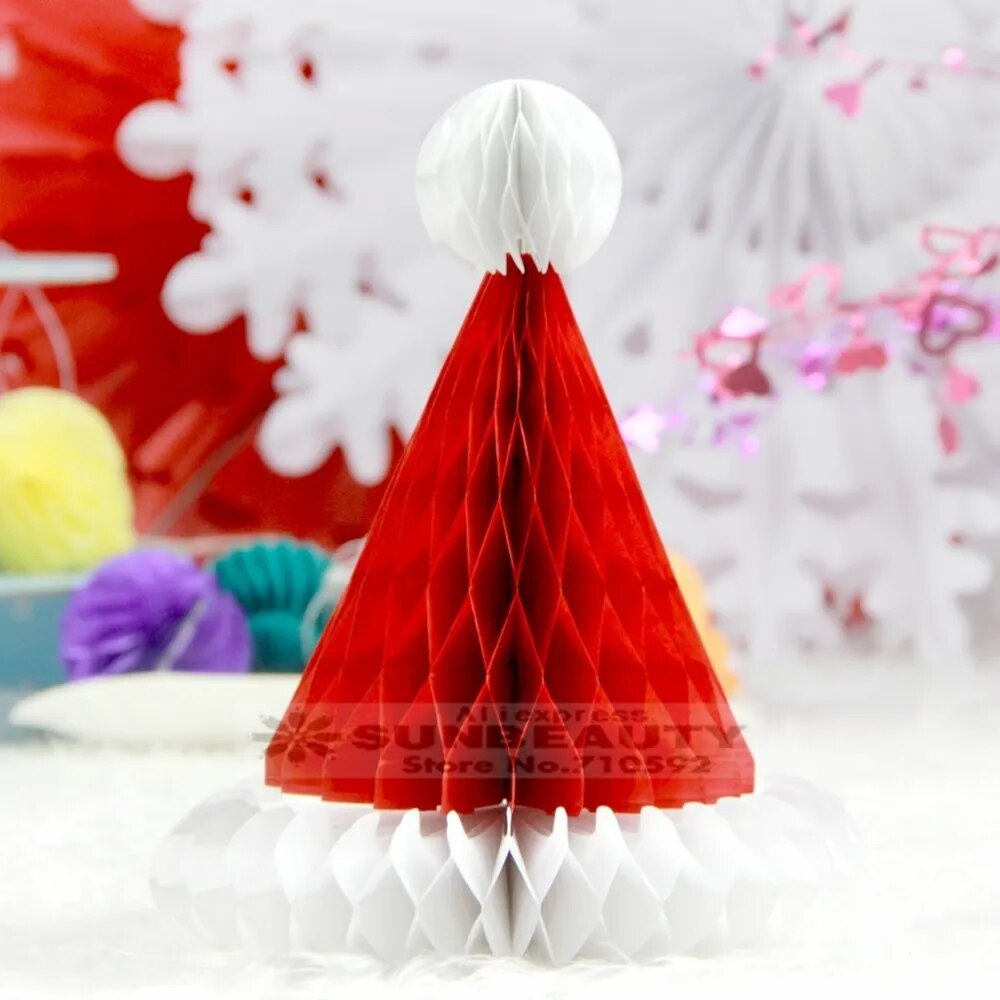 Bola De Favo De Mel De Natal Bolas De Favo De Mel De Natal Decorações