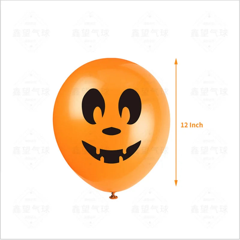 24 Peças balões de Halloween, balões de látex de 12 cm, 8 estilos, balões de Halloween