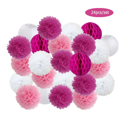 Kit De Festa De Pompons De Papel Bola De Favo