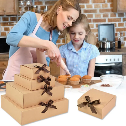 Caixas de papel Kraft de tamanho grande 1 Pacote c/4 peças