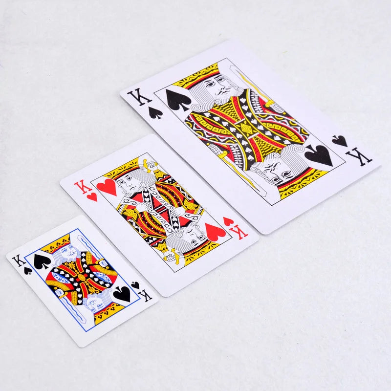 Cartas gigantes baralhos, cartas de pôquer grandes, cartas grandes para crianças e adultos