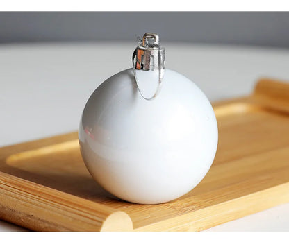 Enfeites grandes de bolas de Natal de 10 cm, 6 peças, enfeites de Natal grandes