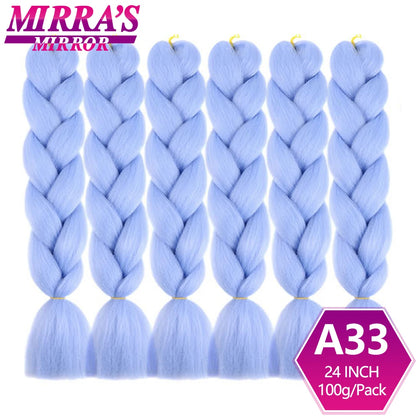 Extensões de cabelo sintético trançado para tranças africanas 6 fios jumbo trançado