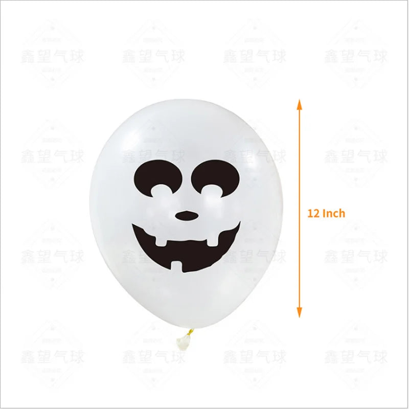 24 Peças balões de Halloween, balões de látex de 12 cm, 8 estilos, balões de Halloween