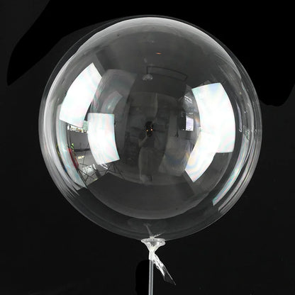 Balão Transparente Bubble 45cm - Kit 5 Unidades