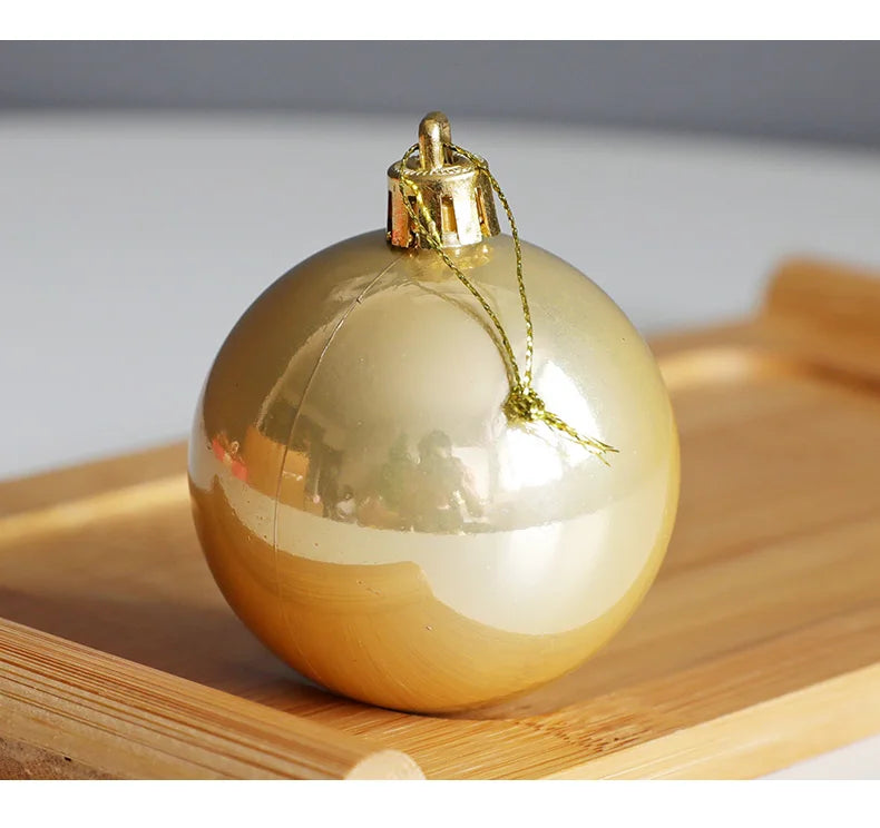 Enfeites grandes de bolas de Natal de 10 cm, 6 peças, enfeites de Natal grandes