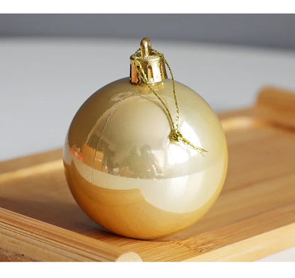 Enfeites grandes de bolas de Natal de 10 cm, 6 peças, enfeites de Natal grandes