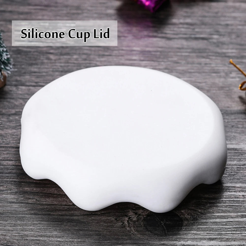 Caneca de vidro isolada de parede dupla, copo de café de Natal e copo de chá leite