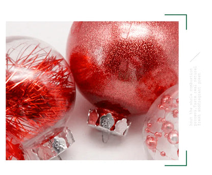 Enfeites de bola de Natal de ouro de 80 mm, 24 peças, conjunto de enfeites de alívio árvore