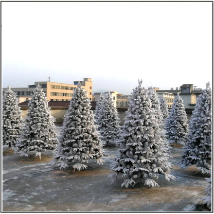 Árvore De Natal Luxo Pinheiro Neve Nevada 1.50m 412 Galhos