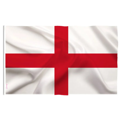Bandeira da Inglaterra 3x5-bandeira inglesa cruz de São Jorge poliéster exterior interior tela
