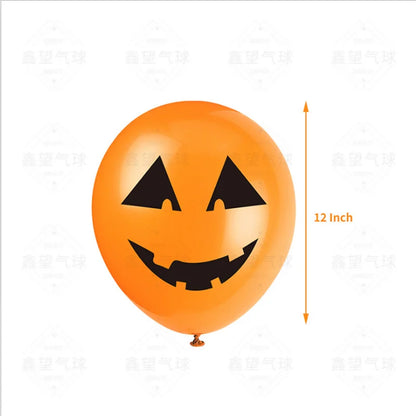24 Peças balões de Halloween, balões de látex de 12 cm, 8 estilos, balões de Halloween