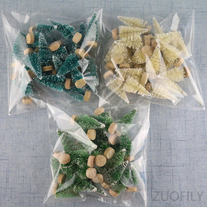 Mini Árvore Natal Cedro Seda 12 unidades/lote mini árvore de natal sisal cedro decoração