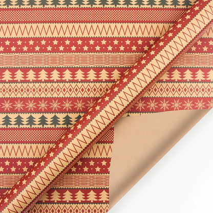 Papel kraft Embrulho Impressão Natal Folhas Papel de Embrulho de Caixa Presente e Natal