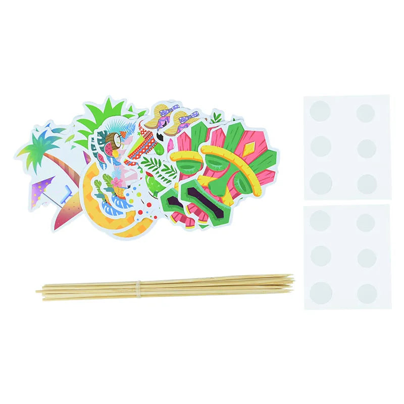 40 peças de decorações de festa havaianas luau redemoinhos pendurados, tropical