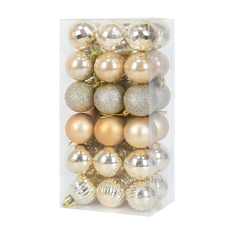 36 Pçs Ornamento de Bolas de Natal 4cm Pendant Ball Bola de Natal