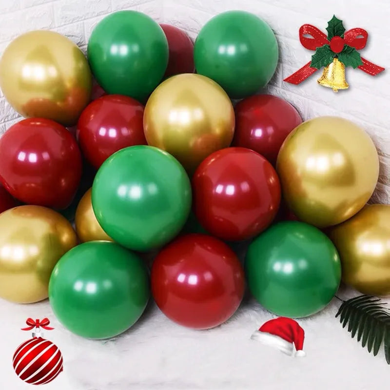 10/30pcs Balão De Látex Do Dia De Natal Elk Feliz Decoração De Sala Balões