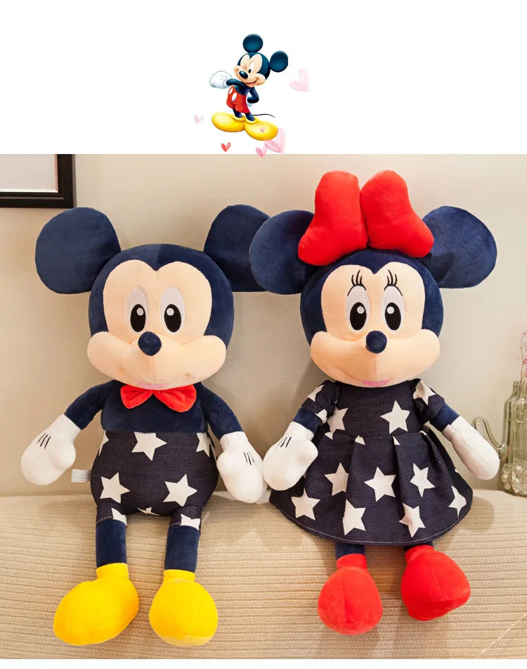 Boneco Mickey e Minnie Pelúcia Macio Estrela Mickey Minnie Bonecos