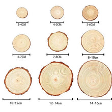 Carregar imagem no visualizador da galeria, Fatias de madeira natural 25 peças 3,1 – 3,5 polegadas Kit de artesanato de madeira
