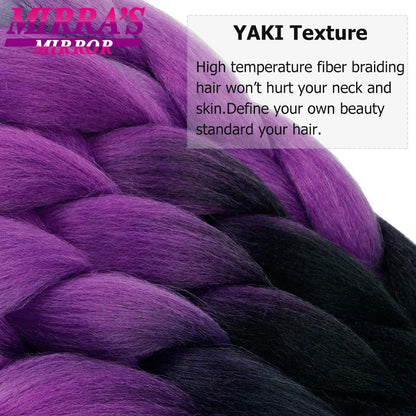 Extensões de cabelo sintético trançado para tranças africanas 6 fios jumbo trançado