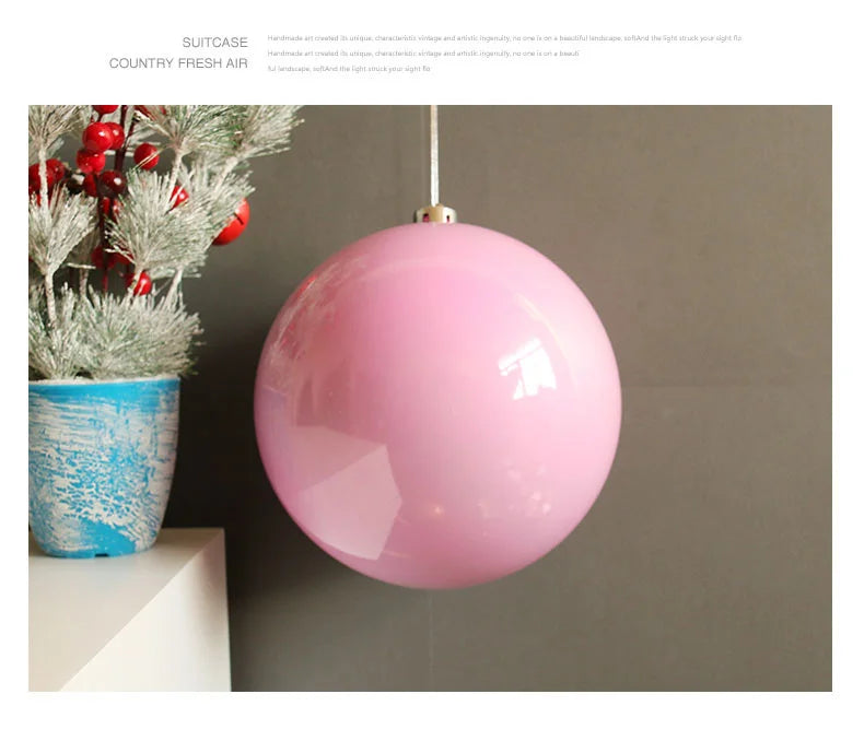 Enfeites grandes de bolas de Natal de 10 cm, 6 peças, enfeites de Natal grandes