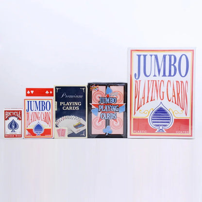 Cartas gigantes baralhos, cartas de pôquer grandes, cartas grandes para crianças e adultos