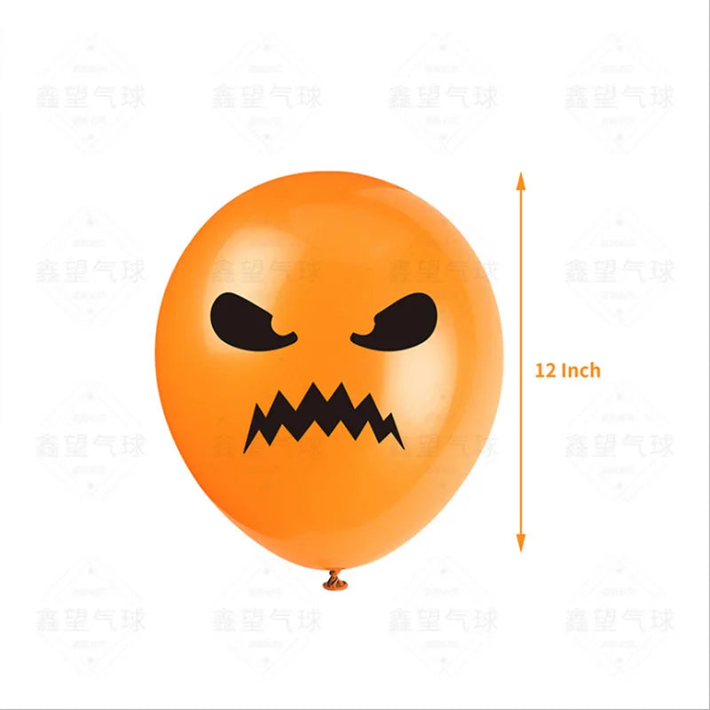 24 Peças balões de Halloween, balões de látex de 12 cm, 8 estilos, balões de Halloween