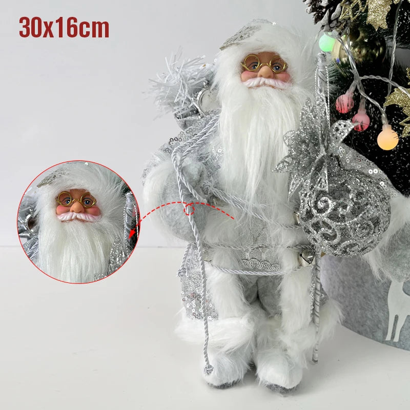 Papai Noel lenhador rústico 2 peças boneco enfeite 45*25CM luxo natal