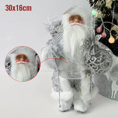 Papai Noel lenhador rústico 2 peças boneco enfeite 45*25CM luxo natal