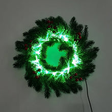 Carregar imagem no visualizador da galeria, Grinaldas de Natal para porta da frente, guirlanda iluminação LED
