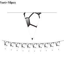 Carregar imagem no visualizador da galeria, Futebol tema descartável conjunto de utensílios de mesa esporte padrão de futebol copo placa palha
