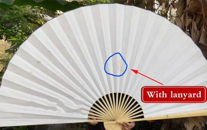 Leque Diferente De Madeira 120x220cm Bambu Branco leque de papel branco de bambu