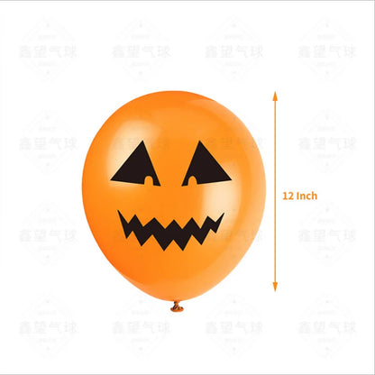 24 Peças balões de Halloween, balões de látex de 12 cm, 8 estilos, balões de Halloween