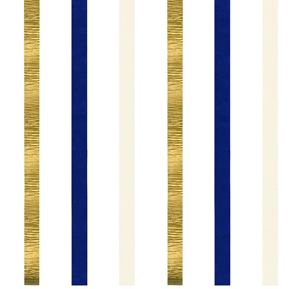 Decoração de festa de aniversário, banner de fundo azul marinho e dourado