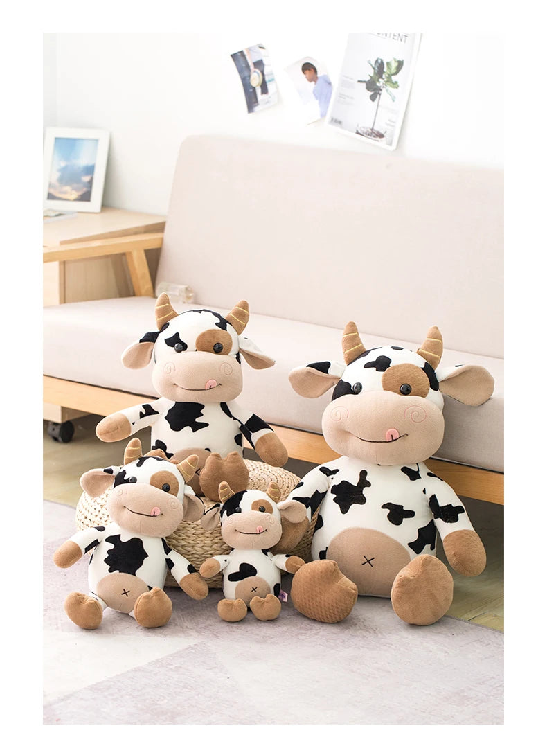 Bicho de Pelúcia Vaca Vaquinha Macia e Pelúcia Vaca Vaquinha Linda Incríveis 30cm