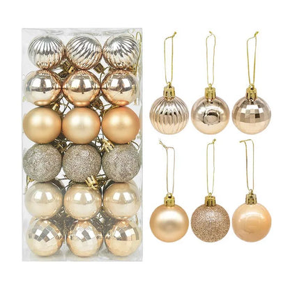 36 Pçs Ornamento de Bolas de Natal 4cm Pendant Ball Bola de Natal