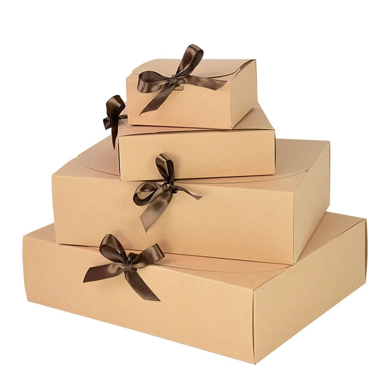 Caixas de papel Kraft de tamanho grande 1 Pacote c/4 peças