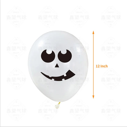 24 Peças balões de Halloween, balões de látex de 12 cm, 8 estilos, balões de Halloween