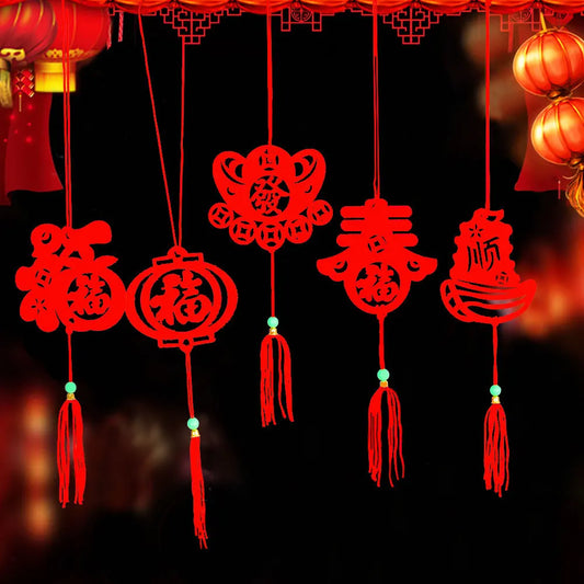 Lanterna chinesa decoração ano novo chinês pingente primavera festival pendurado