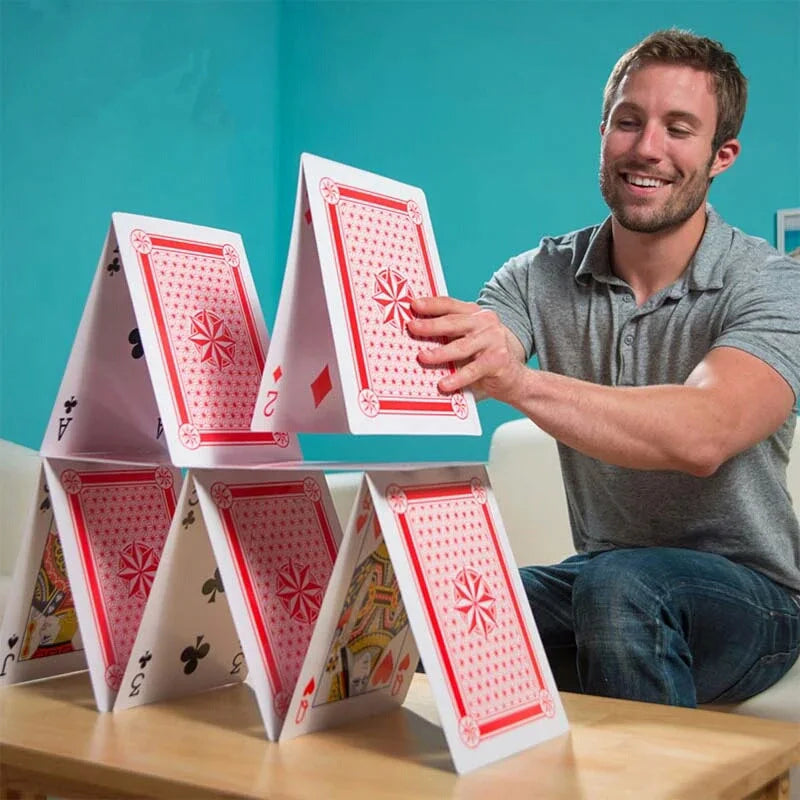 Cartas gigantes baralhos, cartas de pôquer grandes, cartas grandes para crianças e adultos