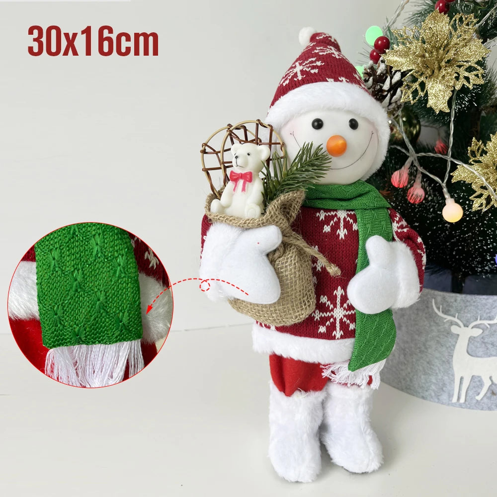 Papai Noel lenhador rústico 2 peças boneco enfeite 45*25CM luxo natal