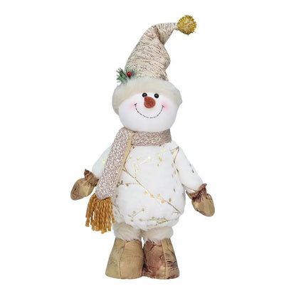 Boneco de neve branco de pé