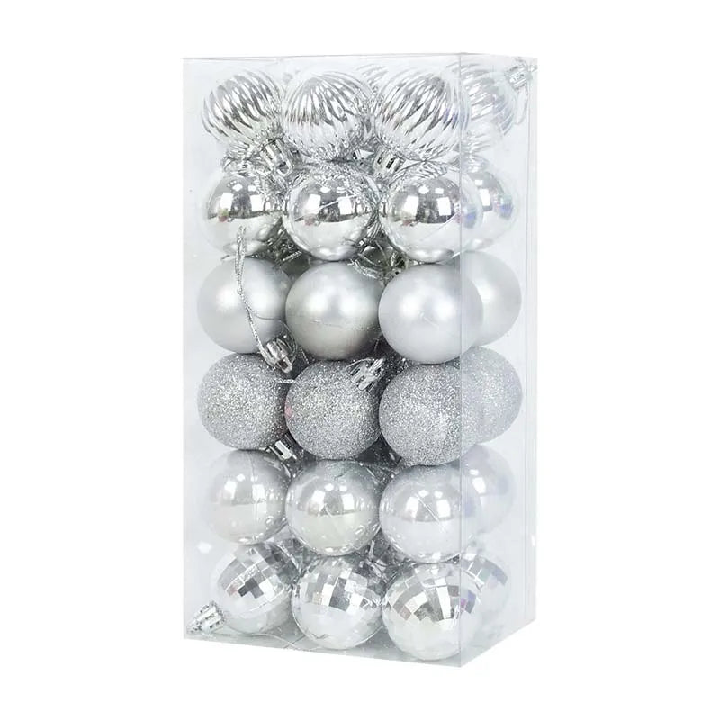 36 Pçs Ornamento de Bolas de Natal 4cm Pendant Ball Bola de Natal