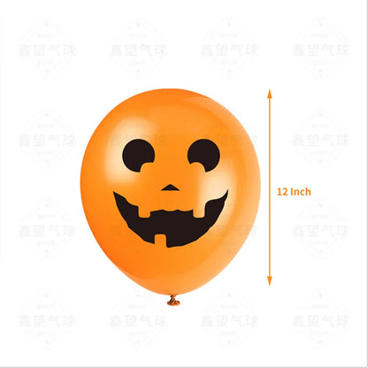 24 Peças balões de Halloween, balões de látex de 12 cm, 8 estilos, balões de Halloween