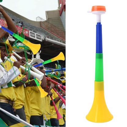 Buzina dobrável para estádio de 46 cm Vuvuzela buzinas de sopro som alto buzina futebol