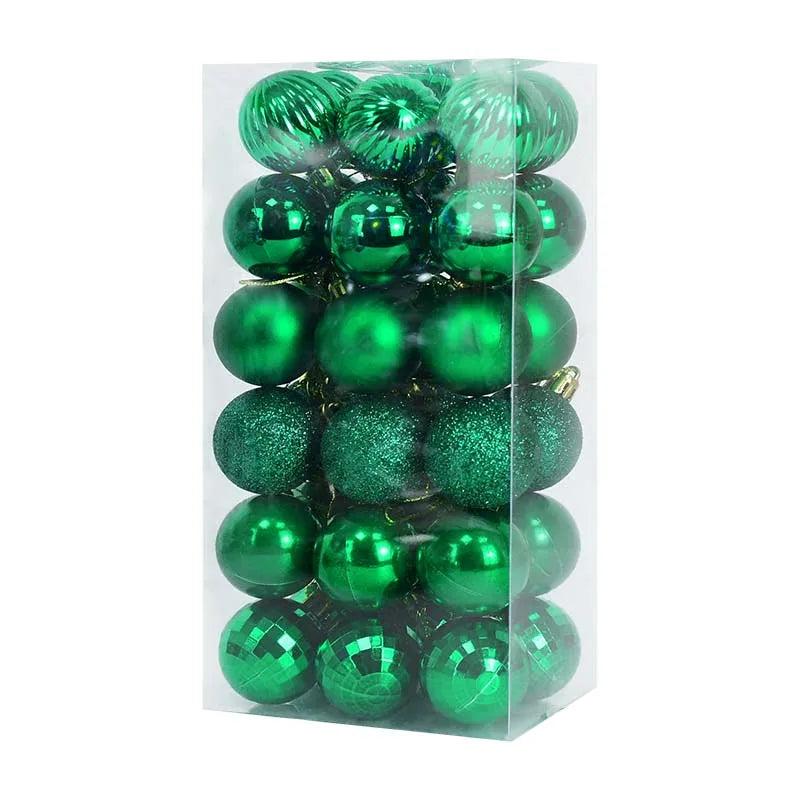 36 Pçs Ornamento de Bolas de Natal 4cm Pendant Ball Bola de Natal