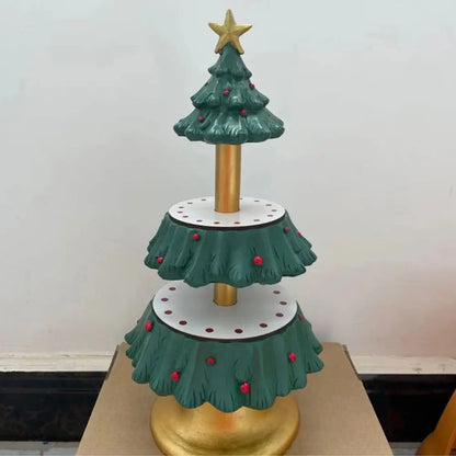 Suporte para Cupcakes Árvore de Natal Mesa de Sobremesas Prato de Frutas Suporte Bolo