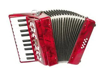 Acordeão De Piano Baixo Com 22 Teclas, Alça Retrátil E Bolsa De Armazenamento Verde