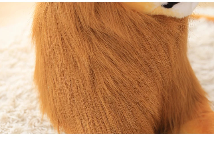 Leão Realista Artificial Tema Fazendinha Safari Zoológico Para Festas e Aniversários Animais